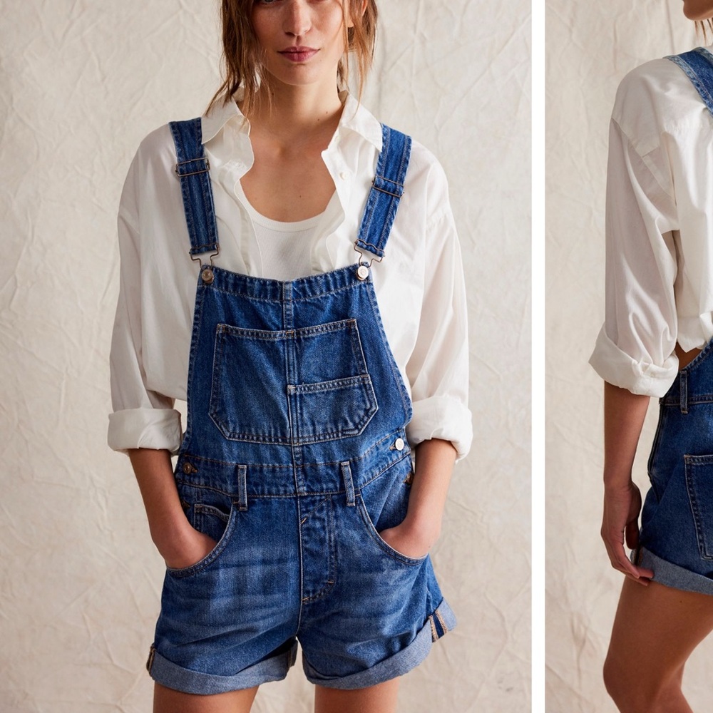 Free People ziggy shortalls